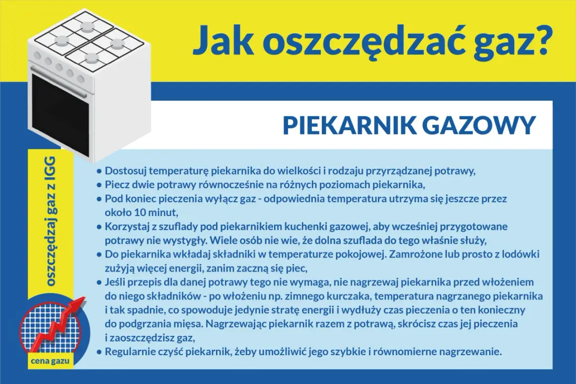 Jak oszczędzać gaz? Piekarnik gazowy - wskazówki dotyczące zmiany dostawcy gazu i efektywnego użytkowania.